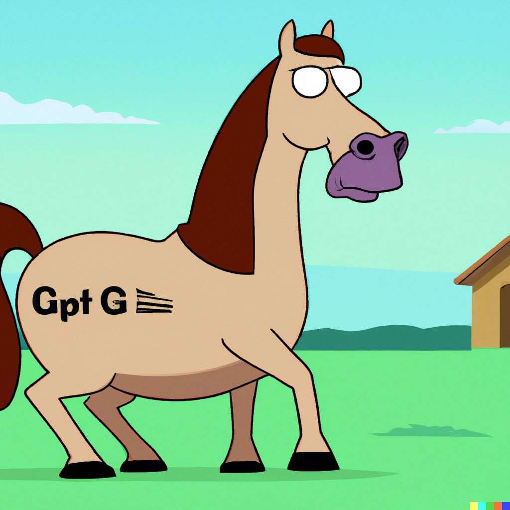 a horse, screenshot from Family Guy